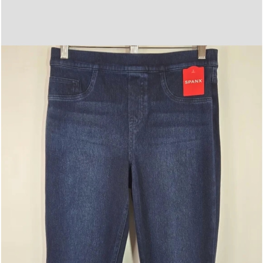 SPANX Blue Jeggings Stretch L - Picture 3 of 10